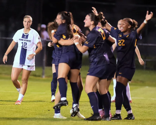 No. 22 WVU women’s soccer beats No. 23 Penn State for the 1st time since 2017